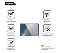 dipos 2x Protector de Pantalla 9H claro para Conker NS108 | Transparente, no se rompe ni astilla, no es cristal, antigolpes, antiarañazos, sin burbujas, apto para fundas, autoadhesivo