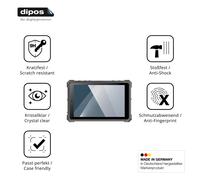 dipos 2x Protector de Pantalla 9H claro para Conker NS88 | Transparente, no se rompe ni astilla, no es cristal, antigolpes, antiarañazos, sin burbujas, apto para fundas, autoadhesivo