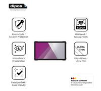 dipos 2x Protector de Pantalla claro para Conker SX87 | Transparente, ajuste perfecto, antiarañazos, sin burbujas, apto para fundas, compatible con huellas dactilares, autoadhesivo