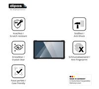 dipos 2x Protector de Pantalla 9H claro para Conker SX87 | Transparente, no se rompe ni astilla, no es cristal, antigolpes, antiarañazos, sin burbujas, apto para fundas, autoadhesivo