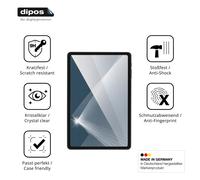 dipos 2x Protector de Pantalla 9H claro para Itel VPad 2 | Transparente, no se rompe ni astilla, no es cristal, antigolpes, antiarañazos, sin burbujas, apto para fundas, autoadhesivo