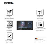 2x Protector de Pantalla para Kenwood DMX7525DABS Vidrio Flexible Mate