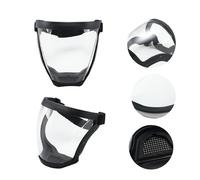 2x Protector Facial Transparente Completo Antivaho Y Antipolvo, Escudo Facial De Seguridad, Reutilizable Mascara Proteccion Facials Antivaho Con Banda Ajustable,equipo De Protector Desbrozadora