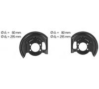 2x Protectores de disco de freno AIC I+D para NISSAN JUKE, QASHQAI, QASHQAI I