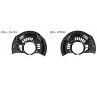 2x Protectores de disco de freno AIC I+D para TOYOTA AVENSIS VERSO, CAMRY V