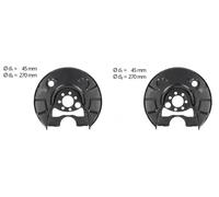2x Protectores de disco de freno AIC Parte trasera I+D para SEAT, VW CORDOBA 1