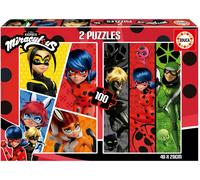 2x Puzzle 100 Ladybug - EDUCA