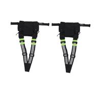 2X Radio Bolsillo de Bolsillo Arnes de Pecho Arcon Cofre Chaleco Maleta 2 Vias para UV-5R Negro + Verde