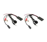 2X Radio de Coche Universal 3,5 MM RCA Audio AUX Entrada Cable de Micrófono para para para para