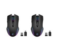 2X Ratón Inalámbrico para Juegos, Movimiento de Ratón, Jiggler con Botón de Encendido/Apagado, Mantiene la Computadora Despierta, Haga en