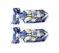 2X RC Car Body Shell Car Cover Tail Wing for 124017 124019 1/12 RC Car Upgrade Parts Spare Accessories