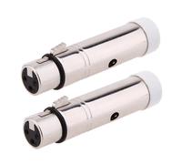 2X Receptor XLR Hembra Inalambrico Iluminacion LED para Luz de Etapa de Fiesta, 2.4G ISM DMX512