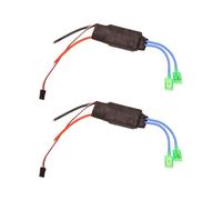 2X Regulador de Velocidad de Cepillo ESC Bidireccional de 12V-24V para DIY de TraccióN de Red de Alta Potencia Compatible con Motor