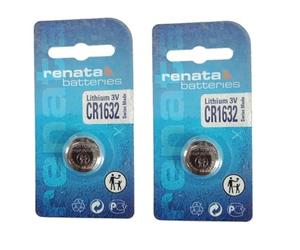 2X Renata Lithium Battery CR1632