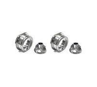 2X Replacement Stainless Steel Conical Grinder Burr Set, 48mm Spares Accessories for Saeco Magic / Royal/ Strato