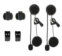 2X Repuesto intercom V6 Auriculares micrófono y Soporte intercomunicador V6 V4 Bluetooth Interphone Headset Motocicleta para Walkie-Talkie Interphone Micrófono y Clip para Casco de Motocicleta