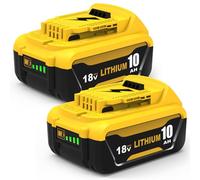 2X Repuesto para DeWalt 18V 10,0Ah DCB184 DCB182 DCB180 DCB184 | DCB200 DCB182 DCB181 y DCB201 Batería para DeWalt Herramientas 18V Marca