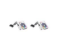2X RF17 Keys Remote 12V Controlador RGB Inalámbrico para PC Caja de Computadora 5050 RGB Tira de Luz LED