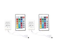 2X RGB Control Remoto Mando para LED Tira con 24 Botones PCB