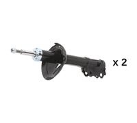 2x RIDEX Amortiguador Delantero Presión de aceite Amortiguadores 854S20893