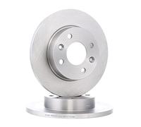 2x RIDEX Disco de freno Delantero Ø238mm Altura: 41mm Espesor: 12mm Corona de Agujeros - Ø: 100mm macizo 82B0659 compatible con RENAULT Clio II Hatchback BB, CB SUPER 5 B/C40 TWINGO I C06 5 122 21 B48