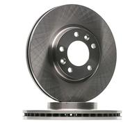 2x RIDEX Disco de freno Delantero Ø282,7mm Altura: 47,9mm Espesor: 26mm Corona de Agujeros - Ø: 107,8mm ventilado 82B0131