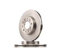 2x RIDEX Disco de freno Delantero para VW Golf VII Hatchback 276mm