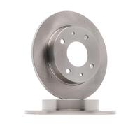 2x RIDEX Disco de freno Trasero Ø250mm Altura: 38,3mm Espesor: 10mm Corona de Agujeros - Ø: 114,3mm macizo 82B0053