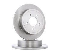 2x RIDEX Disco de freno Trasero Ø284,8mm Altura: 59,4mm Espesor: 12mm Corona de Agujeros - Ø: 114,3mm macizo 82B0940 compatible con JEEP CHEROKEE KJ WRANGLER II TJ