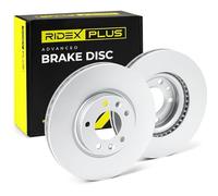 2x RIDEX PLUS Disco de freno Delantero Ø282,7mm Altura: 47,9mm Espesor: 26mm Corona de Agujeros - Ø: 107,8mm ventilado 82B0131P compatible con OPEL Combo E Furgoneta/Familiar X19, K9, PEUGEOT 407 6D