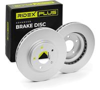 2x RIDEX PLUS Disco de freno Delantero Ø294mm Altura: 45,6mm Espesor: 26mm Corona de Agujeros - Ø: 114,3mm ventilado 82B0157P compatible con HYUNDAI H-1 Cargo TQ, PEUGEOT 4008 SUV, CITROËN C4 AIRCROSS