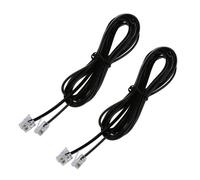 2X RJ11 6P4C Cuerda Cable de Telefono Modem ADSL 2 Metros