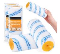 2x Rodillo de Pintura 18 cm Repuesto Recambio Nylon Rodillo Universal Rollo Duradero Resistente Antigoteo Perfecto Para Trabajo En Interiores Y Exteriores