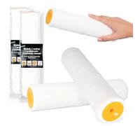 2x Rodillo Pintura 25 cm Repuesto Recambio Lana Poliacrílico Rollo para Pared Decoración Fachades Mobiliario Accesorio Antigoteo Herramienta Pintura para Pintores