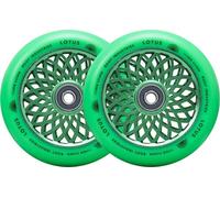 2X Root Industries Lotus Scooter Stunt Carrete 110mm Radiant Verde / PU Verde