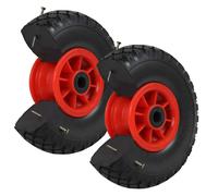 2x Rueda de Carretilla Caucho Macizo 260 X 85MM 3.00-4 PU Macizo,a Prueba
