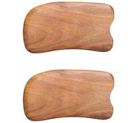 2X Sándalo Natural Gua Sha Masaje de Raspado Acupuntura Terapia de Spa Tratamiento de Punto de de Pegar Muscular Relajación Tablero Guasha
