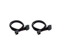 2X SAS SFF8643 U.2 A 8639+15PIN Cable de Alimentación NVMe Cable de Conexión de Datos de Disco Duro SFF8643 A SFF8639 Cable de Disco Duro