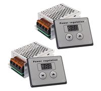 2X SCR de 4000W 220V AC Regulador de Voltaje Controlador de Temperatura de Velocidad del Motor Electrico para Pequenos Motores de Calentador de Agua