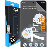 2X se® Protector 3D Antirreflejo para Google Pixel 7, Protección Solar, Compatible con Huellas y FaceID, Instalación sin Burbujas, Mate, Resistente a Golpes y Arañazos, Matériau TPU