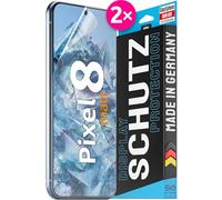 2x se® Protector 3D Antirreflejo para Google Pixel 8, Protección Solar, Compatible con Huellas y FaceID, Instalación sin Burbujas, Mate, Resistente a Golpes y Arañazos, Matériau TPU