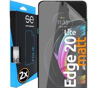 2x se® Protector 3D Antirreflejo para Motorola Edge 20 Lite, Protección Solar, Compatible con Huellas y FaceID, Instalación sin Burbujas, Mate, Resistente a Golpes y Arañazos, Matériau TPU
