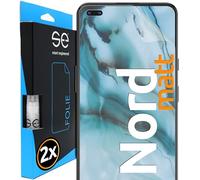 2x se® Protector 3D Antirreflejo para OnePlus OnePlus Nord, Protección Solar, Compatible con Huellas y FaceID, Instalación sin Burbujas, Mate, Resistente a Golpes y Arañazos, Matériau TPU