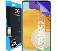 2x se® Protector 3D Transparente para Samsung Galaxy A52 / A53, Autorreparable, Compatible con Huellas y FaceID, Instalación sin Burbujas, Ultranítido, Resistente a Golpes y Arañazos,Matériau TPU