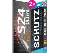 2x se® Protector 3D Antirreflejo para Samsung Galaxy S24 Ultra, Protección Solar, Compatible con Huellas y FaceID, Instalación sin Burbujas, Mate, Resistente a Golpes y Arañazos, Matériau TPU