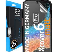 2x se® Protector 3D Antirreflejo para Samsung Galaxy Xcover 6 Pro, Protección Solar, Compatible con Huellas y FaceID, Instalación sin Burbujas, Mate, Resistente a Golpes y Arañazos, Matériau TPU