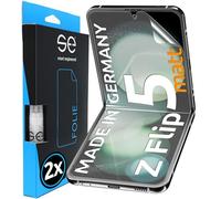 2x se® Protector 3D Antirreflejo para Samsung Galaxy Z Flip 5, Protección Solar, Compatible con Huellas y FaceID, Instalación sin Burbujas, Mate, Resistente a Golpes y Arañazos, Matériau TPU
