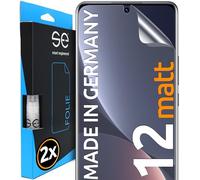 2x se® Protector 3D Antirreflejo para Xiaomi 12, Protección Solar, Compatible con Huellas y FaceID, Instalación sin Burbujas, Mate, Resistente a Golpes y Arañazos, Matériau TPU