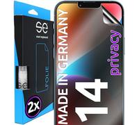 2x se® Protector 3D Privacy para Apple iPhone 14, Protección de Privacidad, Compatible con Huellas y FaceID, Instalación sin Burbujas, Resistente a Golpes y Arañazos, Fabricado en Alemania
