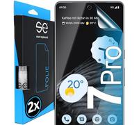 2x se® Protector 3D Transparente para Google Pixel 7 Pro, Autorreparable, Compatible con Huellas y FaceID, Instalación sin Burbujas, Ultranítido, Resistente a Golpes y Arañazos, Matériau TPU